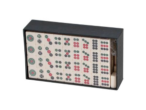 Decorative Mahjong set with Web in beige and ebony Supreme