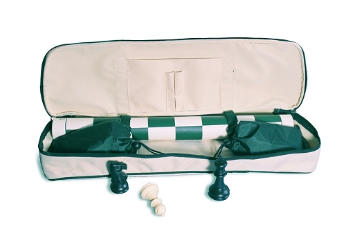 2375 - Chess To Go Roll-Up Chess Set - Beige
