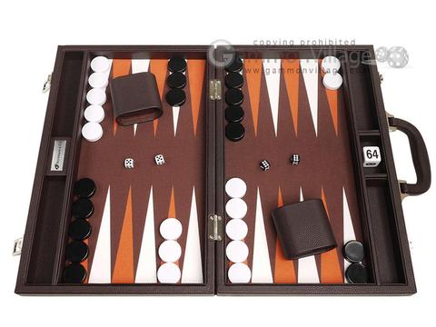 Silverman & Co. Backgammon Sets – Premium Leatherette Backgammon