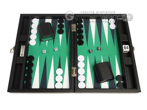 Silverman & Co. Backgammon Sets – Premium Leatherette Backgammon