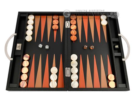 Travel Backgammon Set Detachable Portable Roll Up Design,Leather Backgammon Set Backgammon Chess Checkers Inside,Leather Backgammon Board Game Set Black 