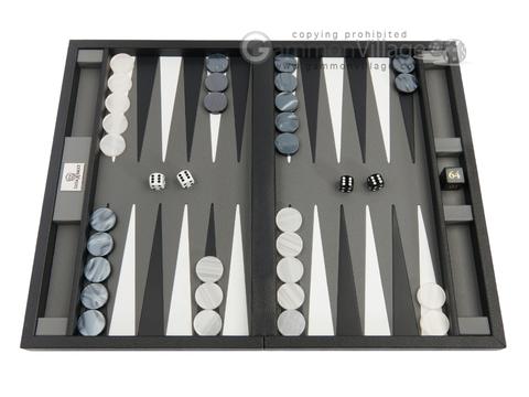 Zaza & Sacci® Backgammon Set - Model ZS-222 - Travel - Black