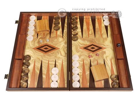 Olive Root Backgammon Set - Large - Olive Root Field