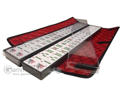  Nova Microdermabrasion American Mahjong Mah Jongg Set 166 Tiles  4 All-in-One Color Rack/Pushers Red Paisley Soft Bag Full Size Complete  Mahjongg Ma Jong Set : Toys & Games