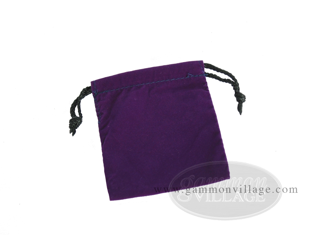 Deluxe Purple Felt Dice Bag (4 in. x 5 in.)