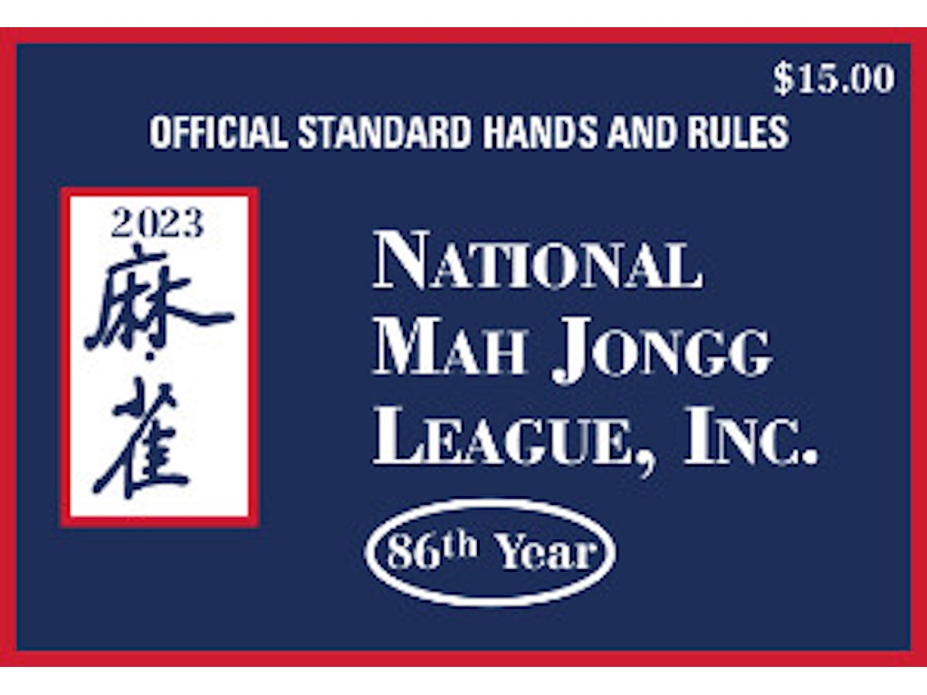 Pack of 4 2023 National Mah Jongg League Card Large Print