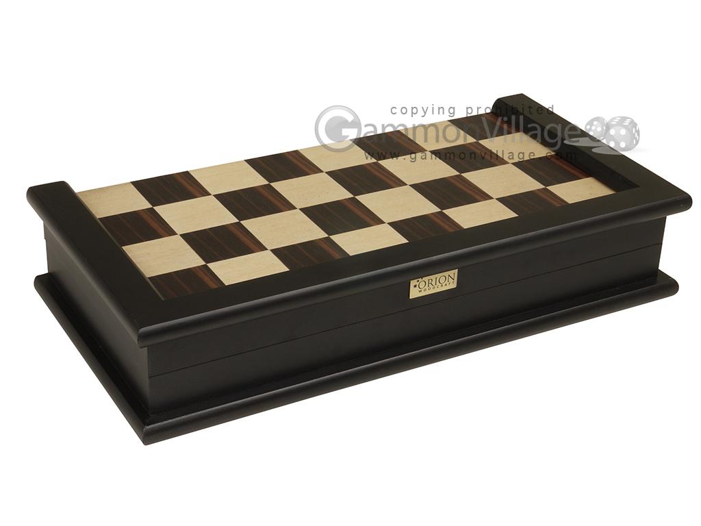 16-inch Backgammon & Chess Set By Orion Woodcraft - Zebrawood