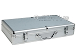 Large Empty Aluminum Mah Jong Case (fits pushers) - Silver