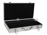 Large Empty Aluminum Mah Jong Case (fits pushers) - Silver