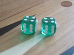 Precision Dice - Emerald Green - 5/8 in. - 1 pair (2 die)