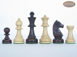 Professional Staunton Maple Chessmen with Italian Alabaster Chess Board with Storage