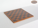 Champion Brass Staunton Chessmen with Patterned Italian Leatherette Chess Board