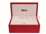 Silverman & Co. Double 9 Large Black Domino Set - Red Case