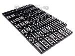 Silverman & Co. Double 9 Large Black Domino Set - Red Case