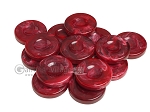Backgammon Checkers - Marbleized - Bordeaux - with Finger Dish - (1 3/4 in. Dia.) - Roll of 15
