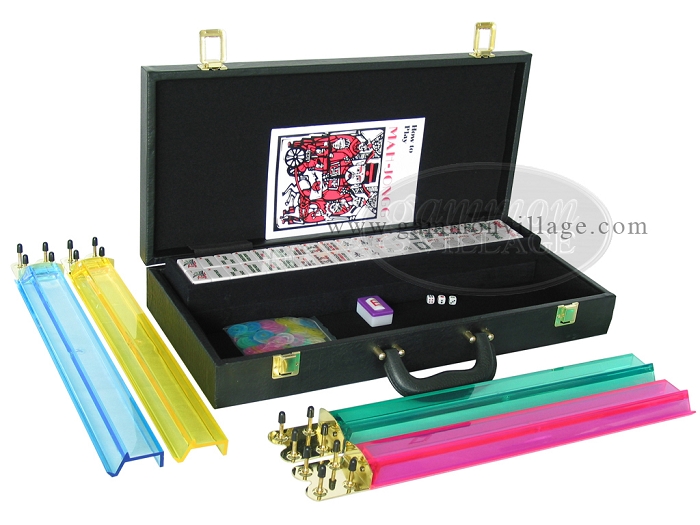 Bespoke Alligator Skin Mahjong Game Set For Sale at 1stDibs