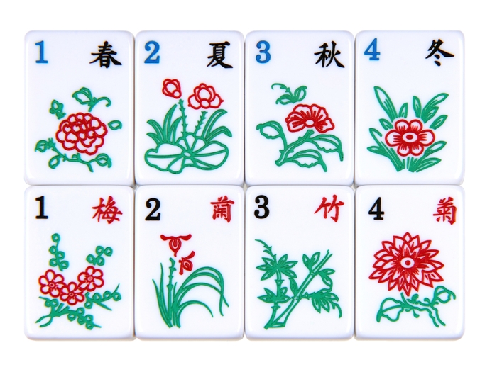 Linda Li Mahjong Set - White Tiles - Black Poppy Soft Bag –  American-Wholesaler Inc.