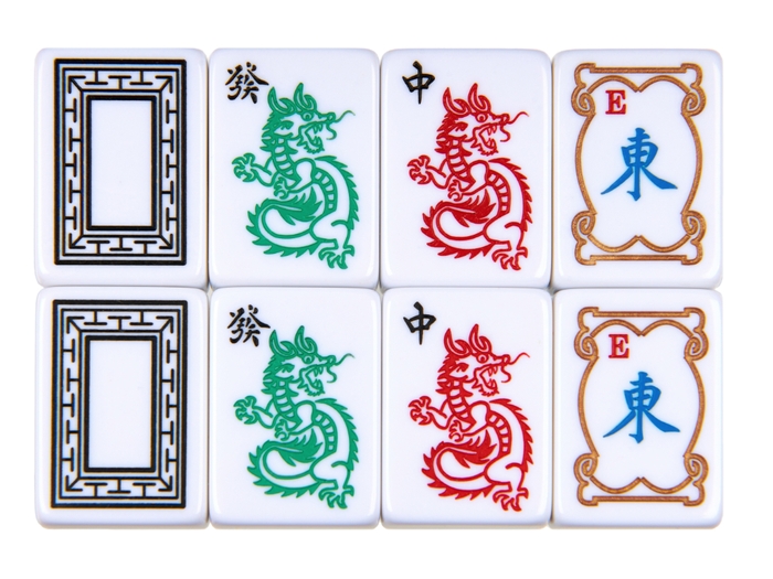 Linda Li Mahjong Set - White Tiles - Black Poppy Soft Bag –  American-Wholesaler Inc.