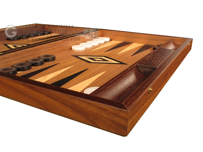 Schach & Backgammon Spiele-Kombo Large Classic Style • MANOPOULOS