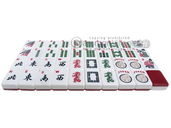 Mahjong Mah-Jongg Tile Spare Replace Mahjonng White 1 3/16”x 7/8” x 1/2”  New 1