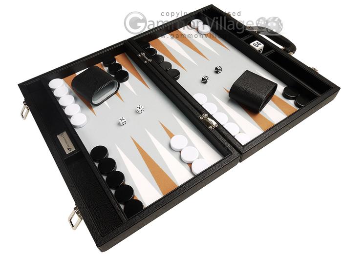 16-inch Premium Backgammon Set Desert Brown Board Backgammon Games 